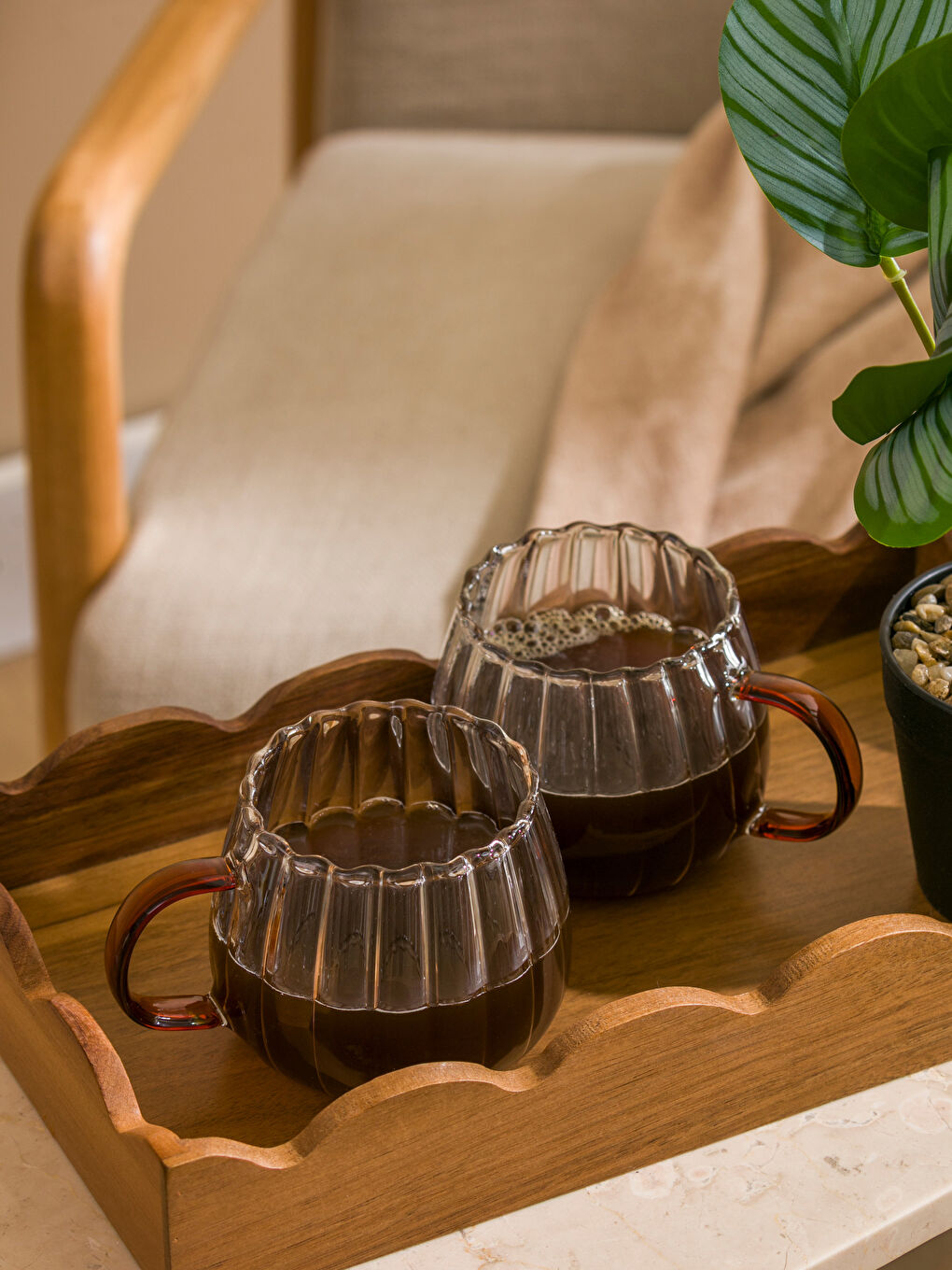 Renksiz Cam Kupa Seti 2'li 200 ml