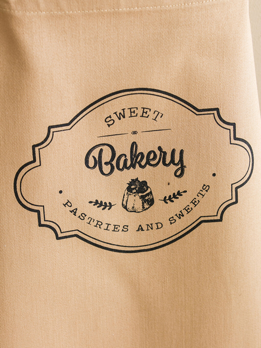 Bej Baskılı Mutfak Önlüğü-1