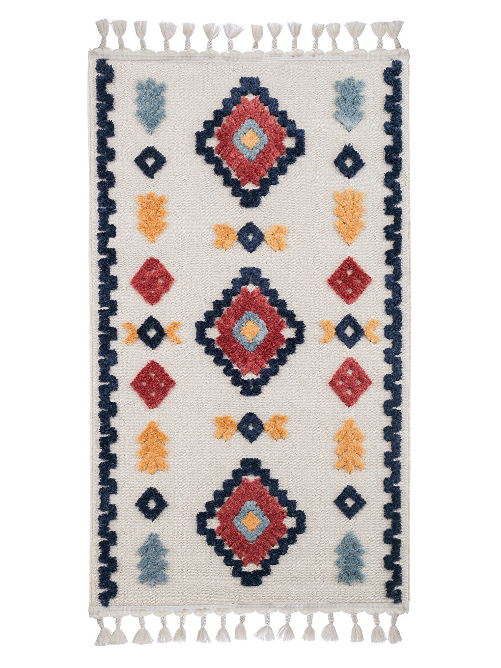 LCW HOME Karişik Desenli Kısa Püsküllü Halı 80x150 cm - 5