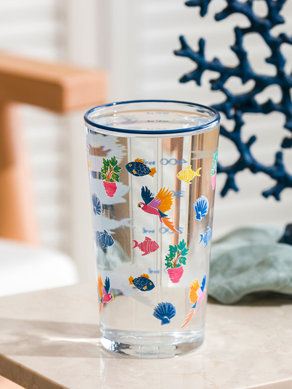 Karışık Baskılı Cam Bardak 570 ml