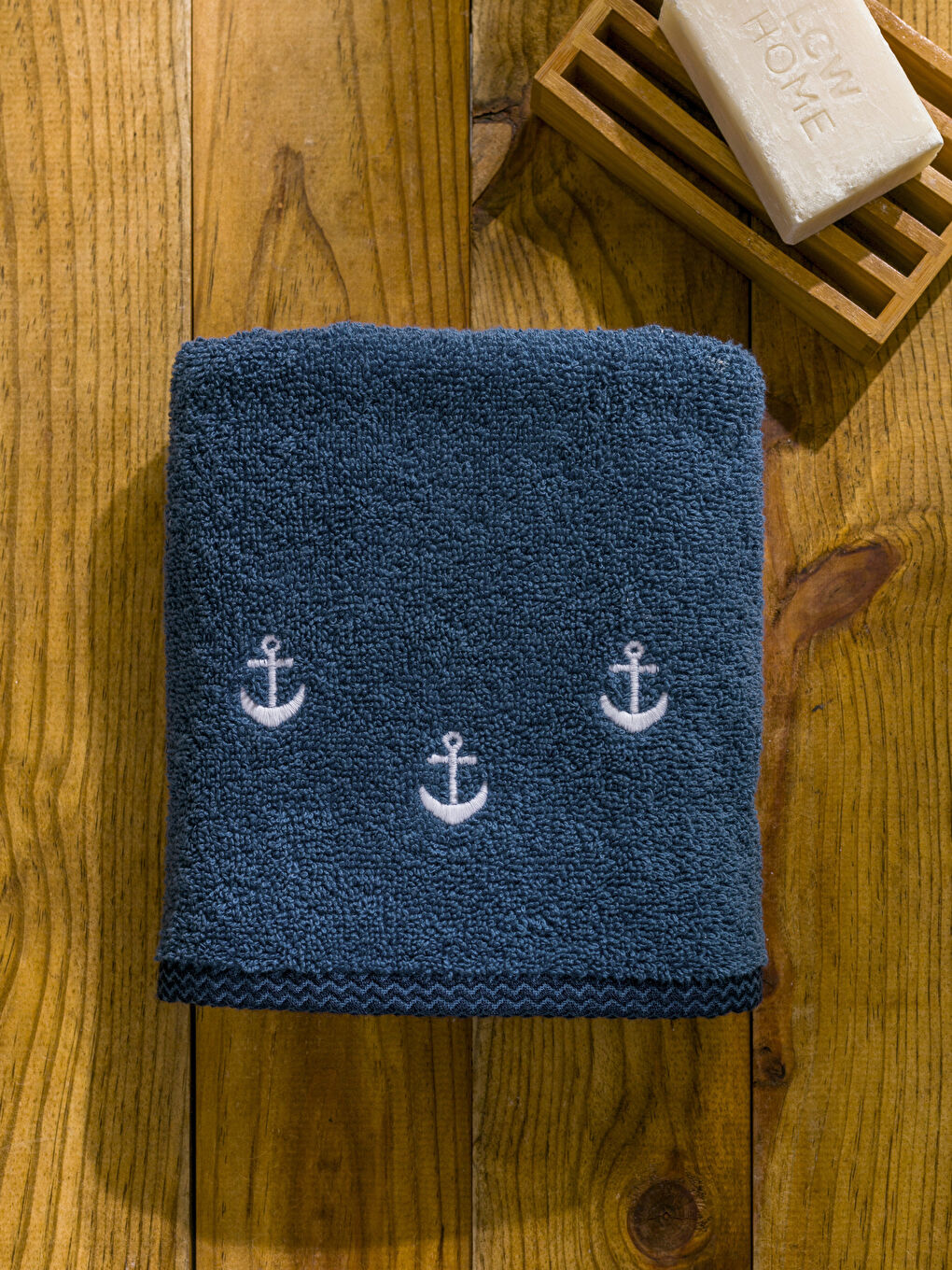 Anchor Embroidered Hand Towel 50x80 cm-2