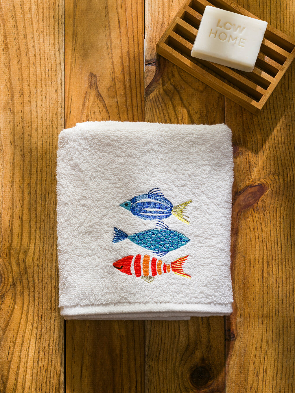 Cotton Embroidered Face Towel 50x80 cm-2