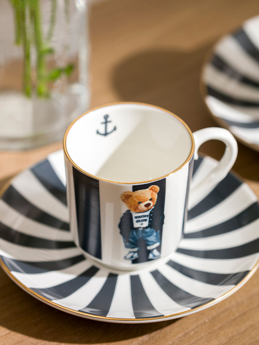 көк Кофе шыныаяғы және кофе шыныаяқ жинағы-2