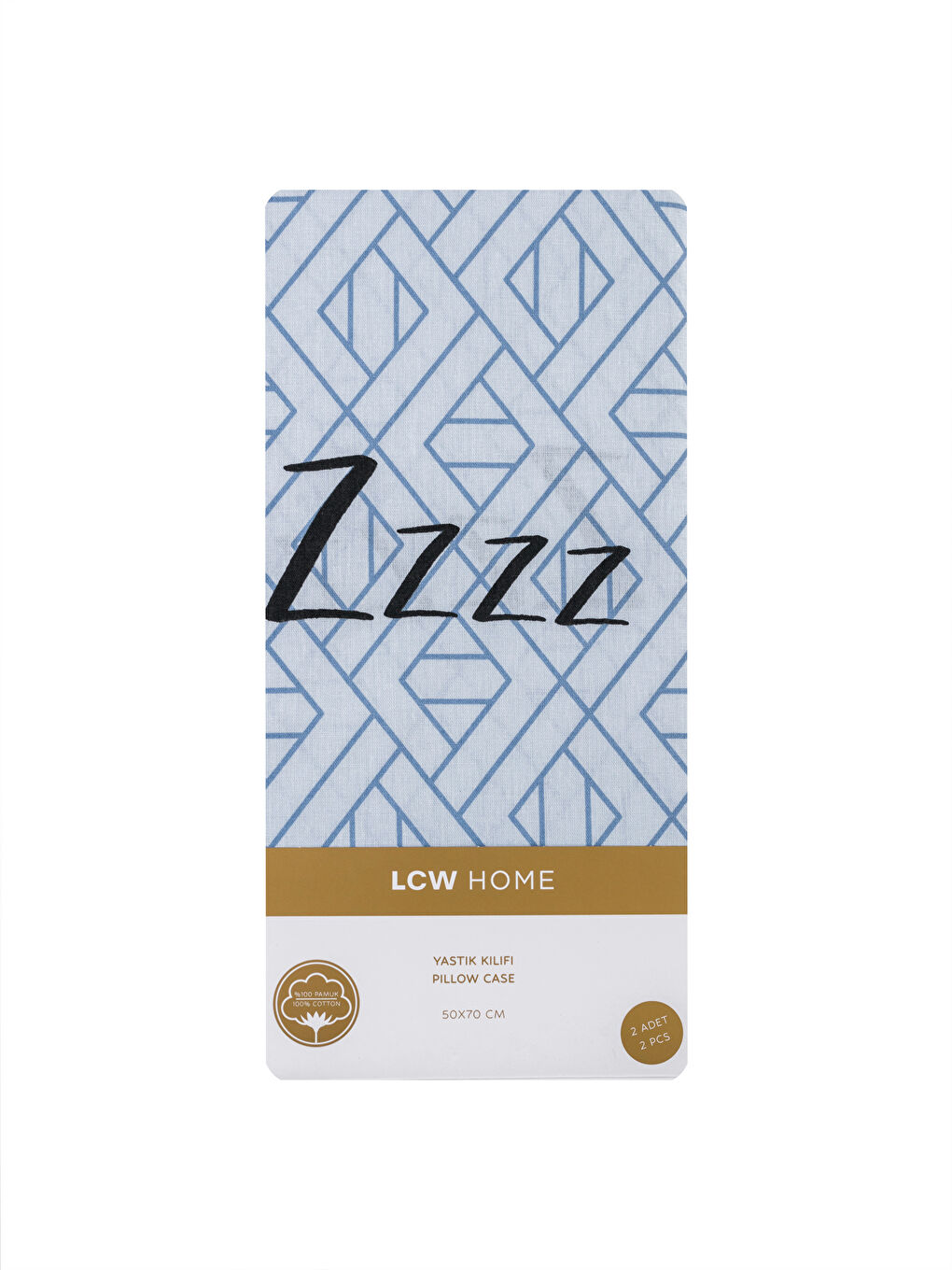 Karışık Yazı Baskılı Yastık Kılıfı 2'li 50x70 cm-2