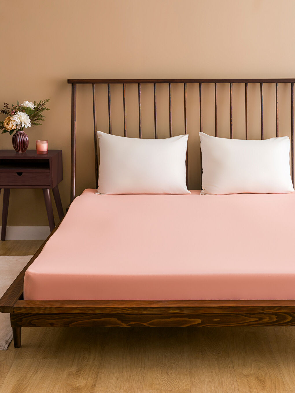 Flat Double Elastic Bed Sheet 160x200x30 Cm -S4LB37Z8-G6S