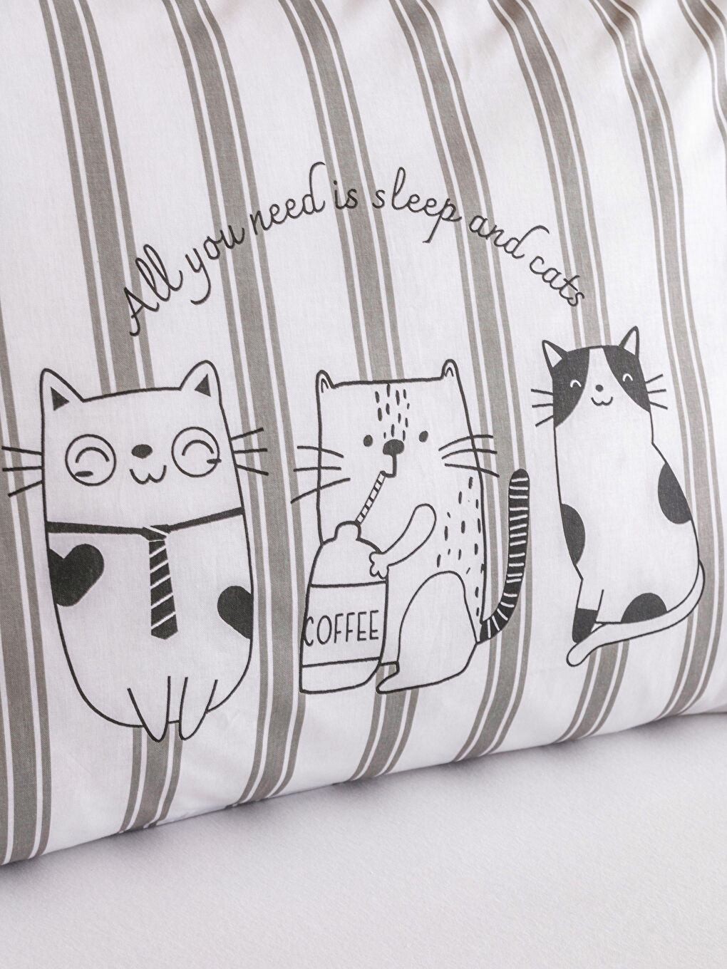 Cat Printed Pillow Case 2 Pack 50x70 Cm -S4LB75Z8-LQJ