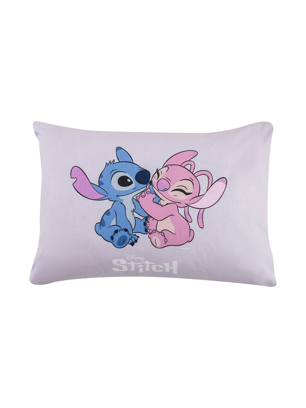 Lila Lilo ve Stitch Baskılı Yastık Kılıfı 2'li 50x70 cm-4