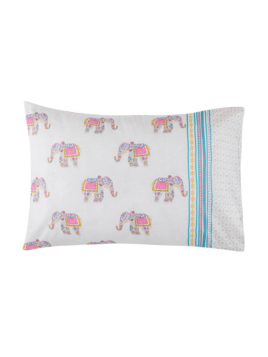 Karışık Fil Baskılı Yastık Kılıfı 2'li 50x70 cm-4
