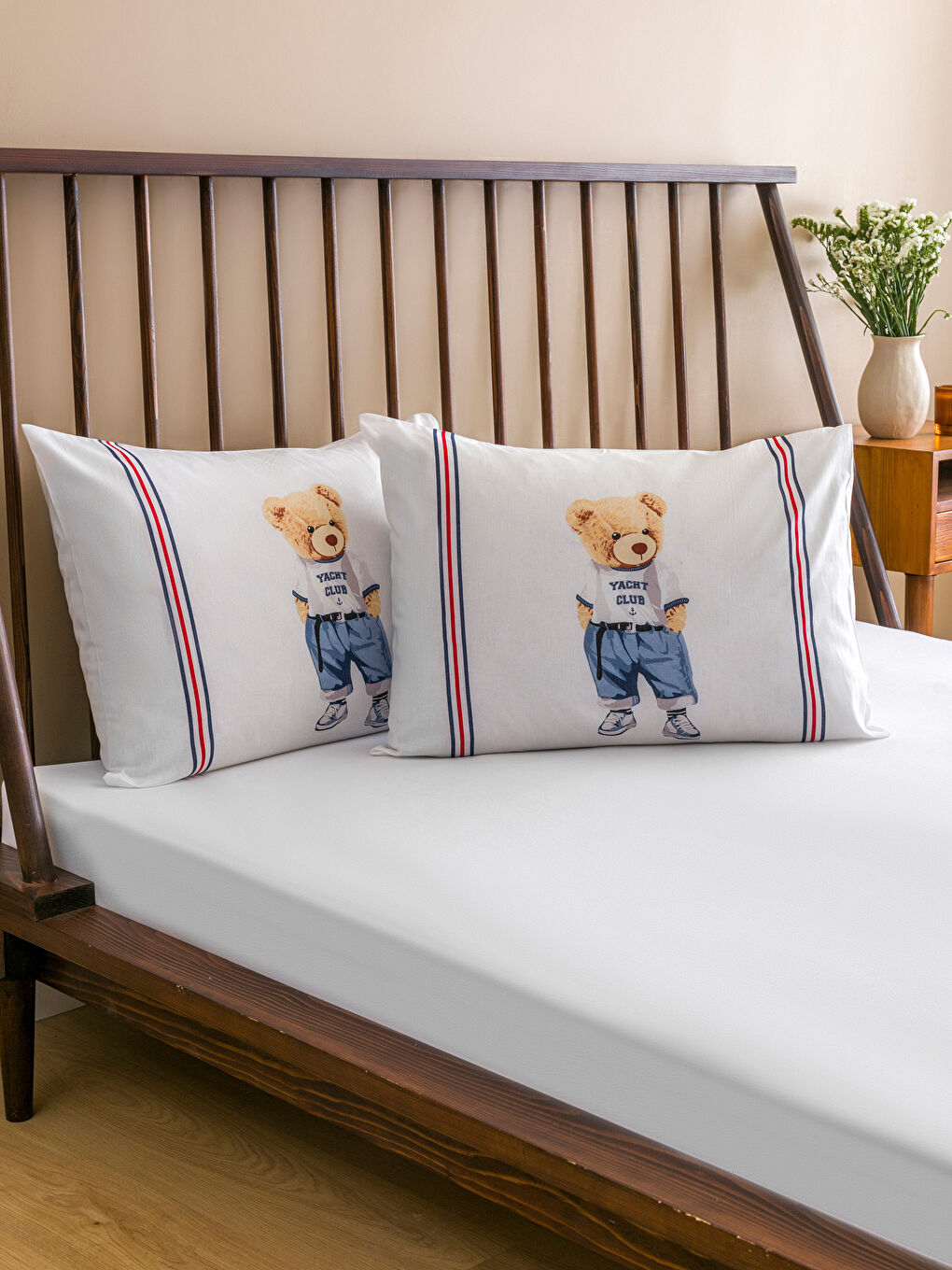 LCW HOME Karışık Baskılı Ayıcık Teddy Baskılı Yastık Kılıfı 2'li 50x70 Cm