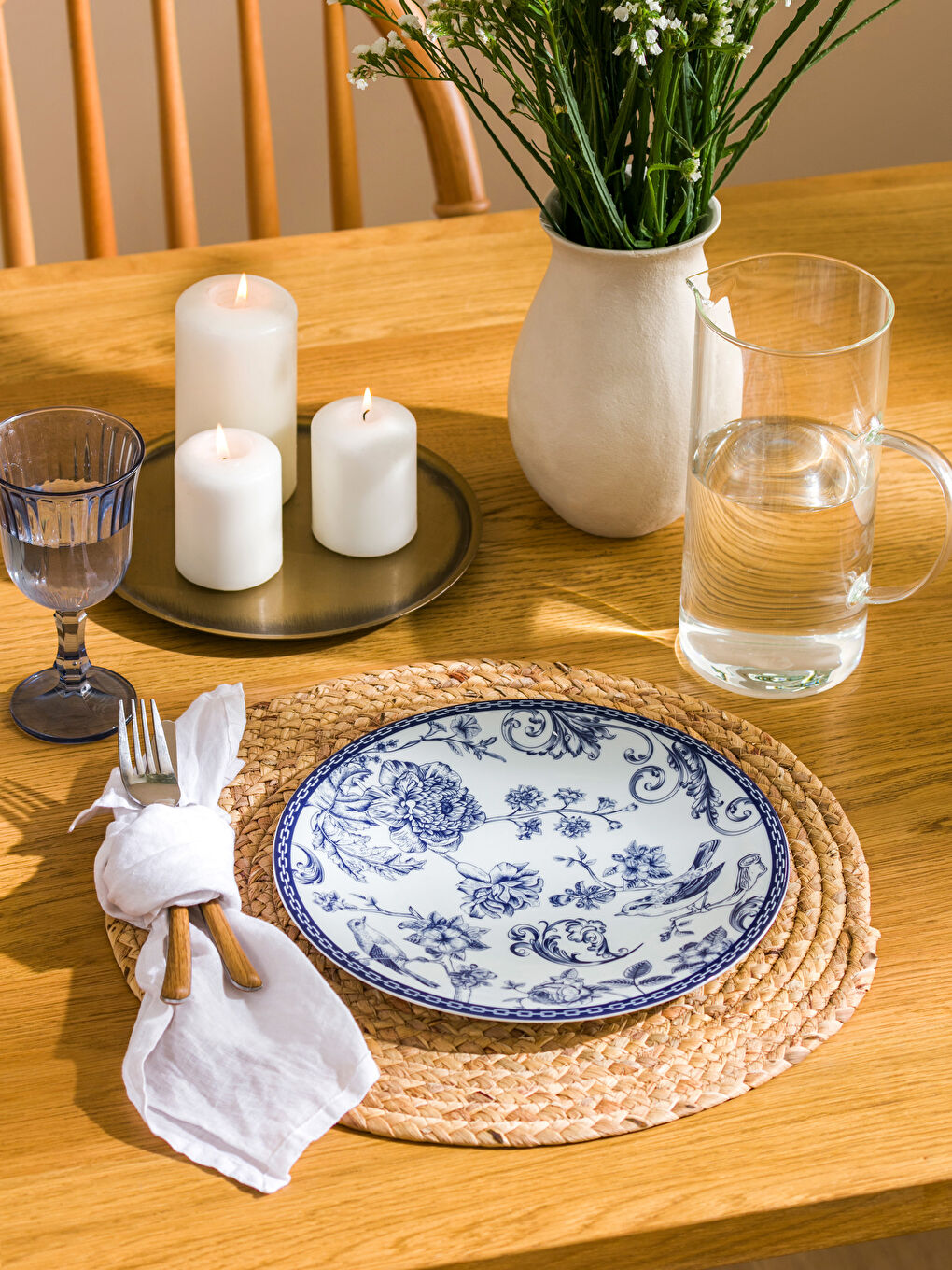 LCW HOME Desenli Porselen Servis Tabağı 25 cm -S4LY05Z8-EEW