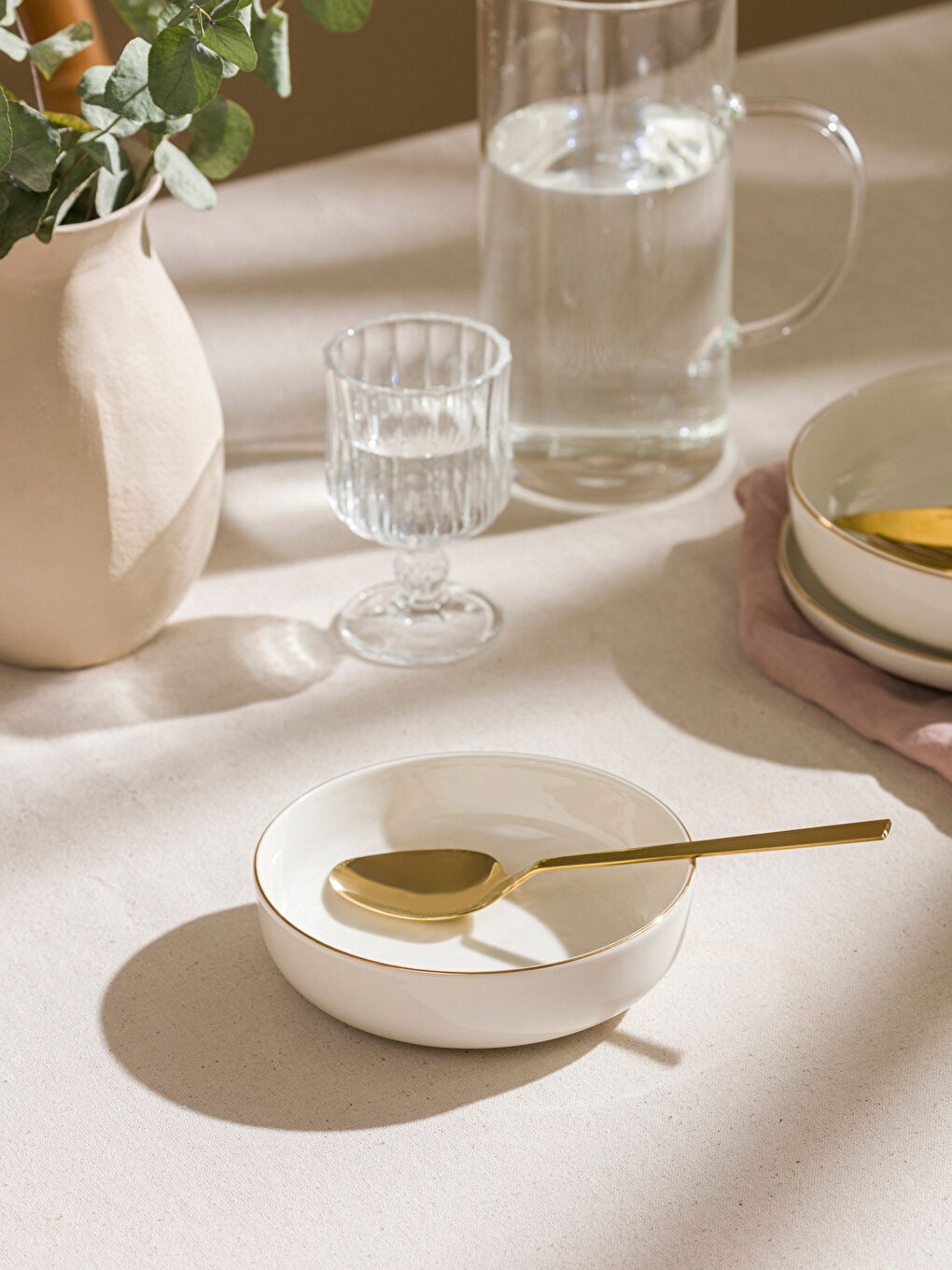 Ekru Porselen Kase 15 cm