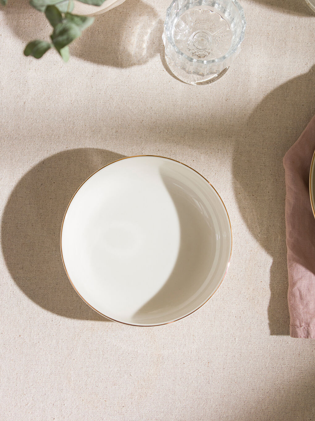 Ekru Porselen Kase 15 cm-1