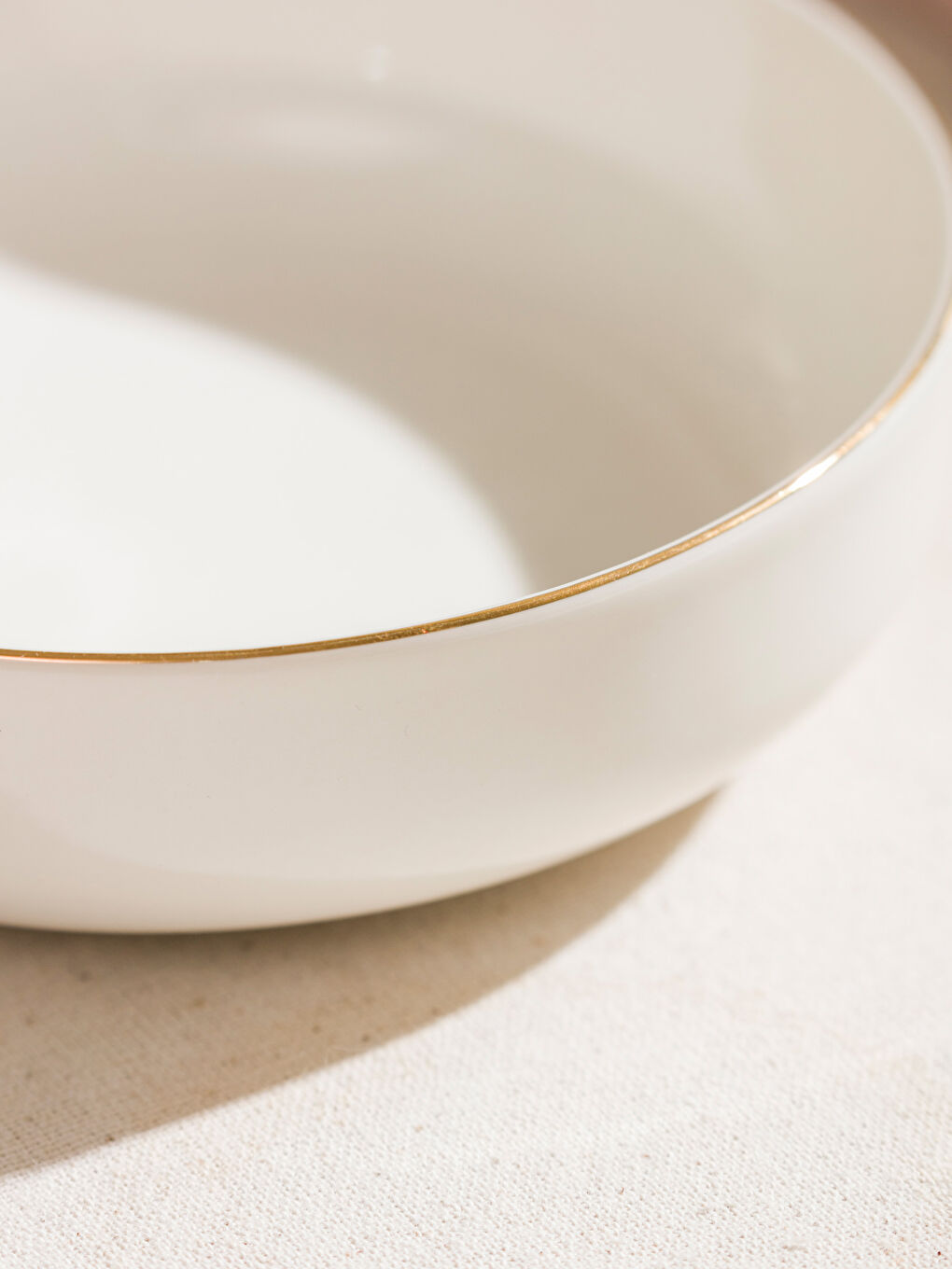 Ekru Porselen Kase 15 cm-2