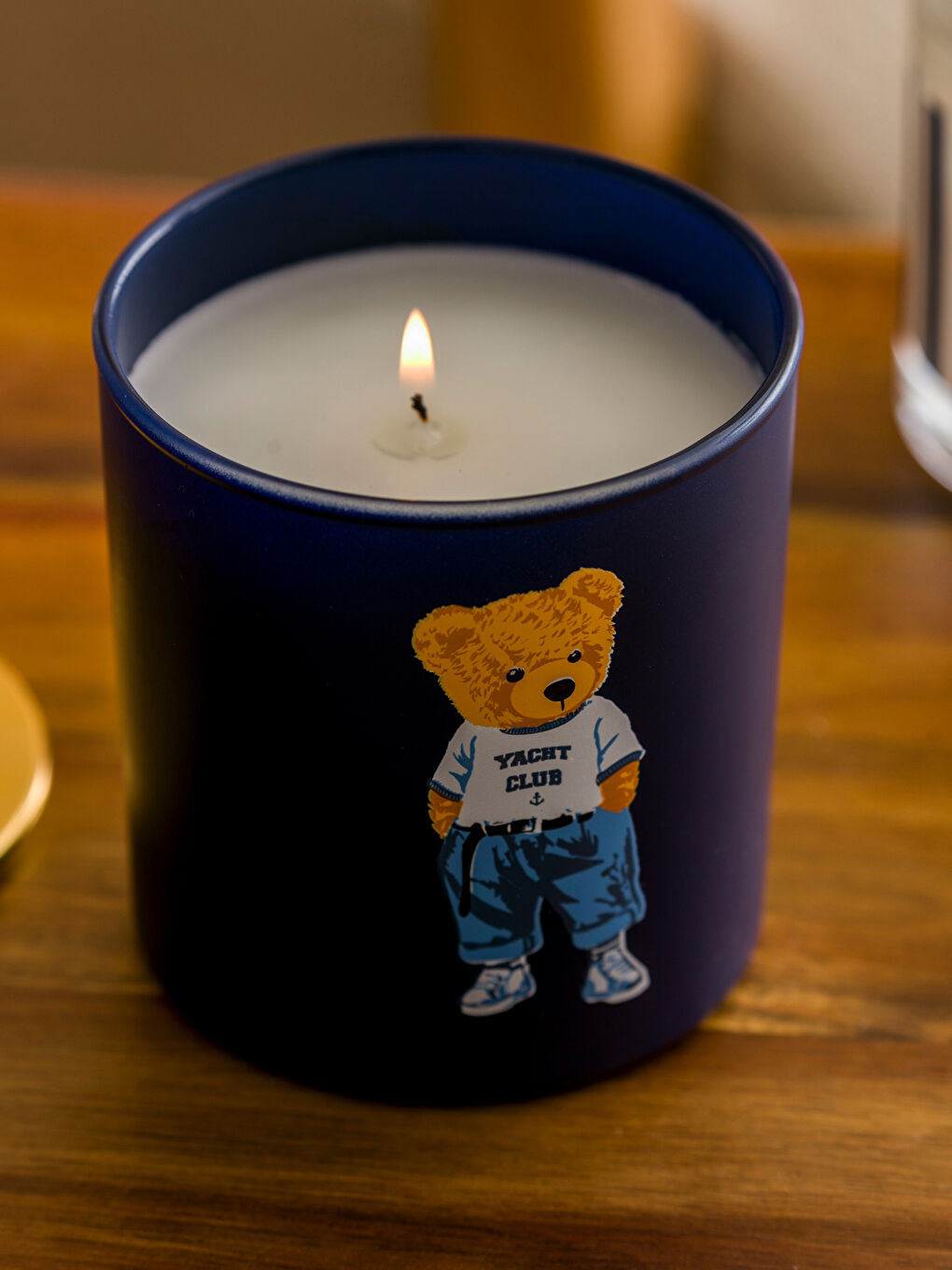 Karışık Ayı Teddy Baskılı Bardak Mum-3