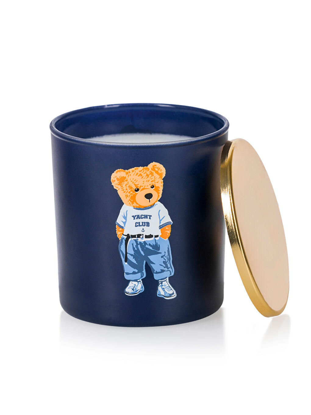 Karışık Ayı Teddy Baskılı Bardak Mum-4