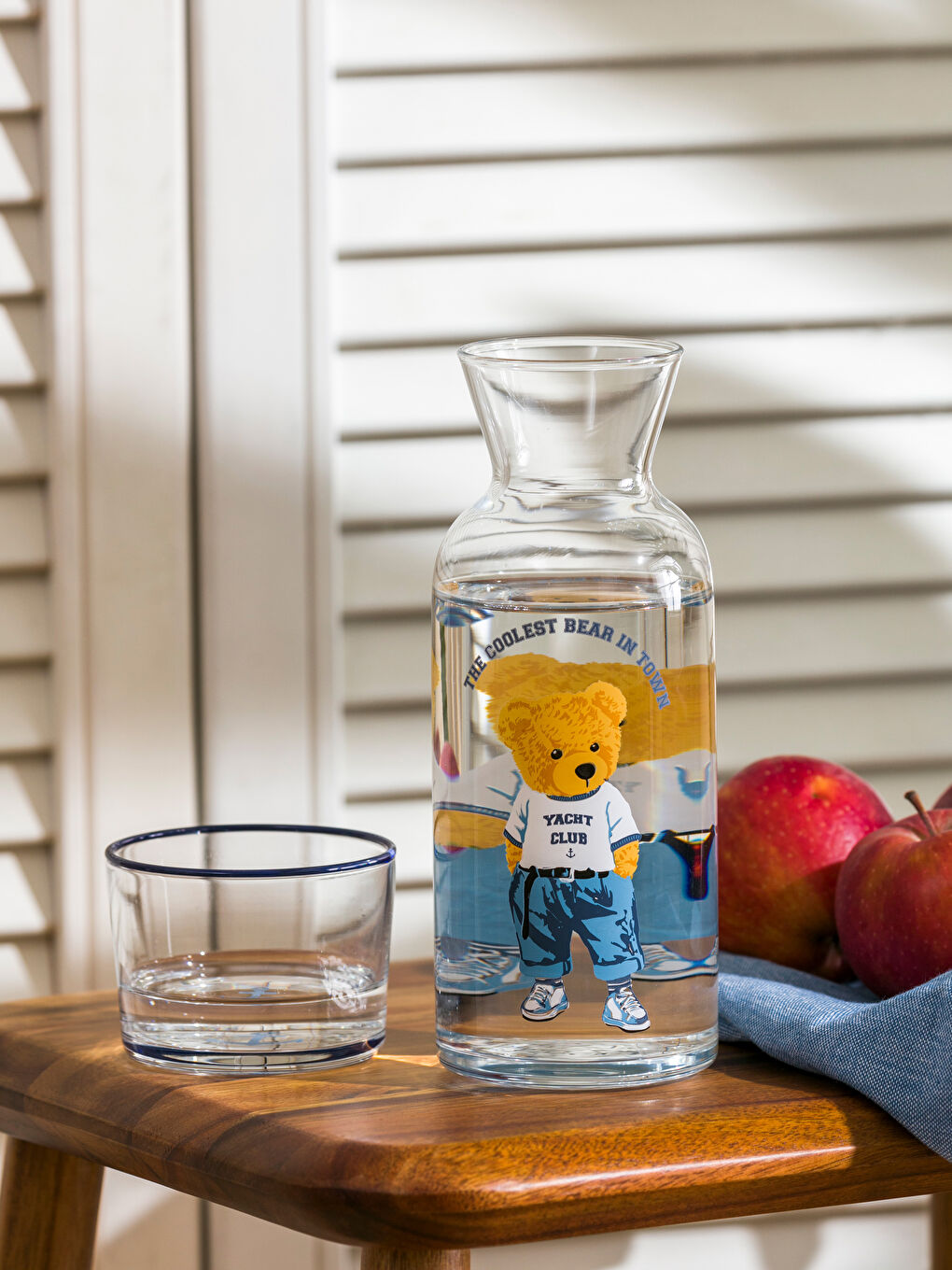 Teddy Bear Printed Pitcher with Lid 700 ml -S4M170Z8-F9C