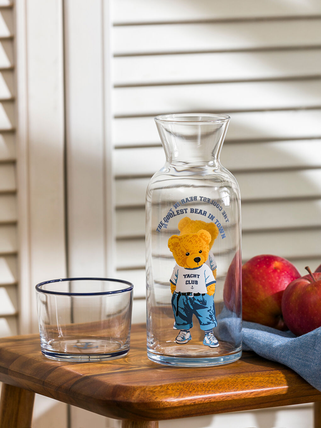 Teddy Bear Printed Pitcher with Lid 700 ml -S4M170Z8-F9C
