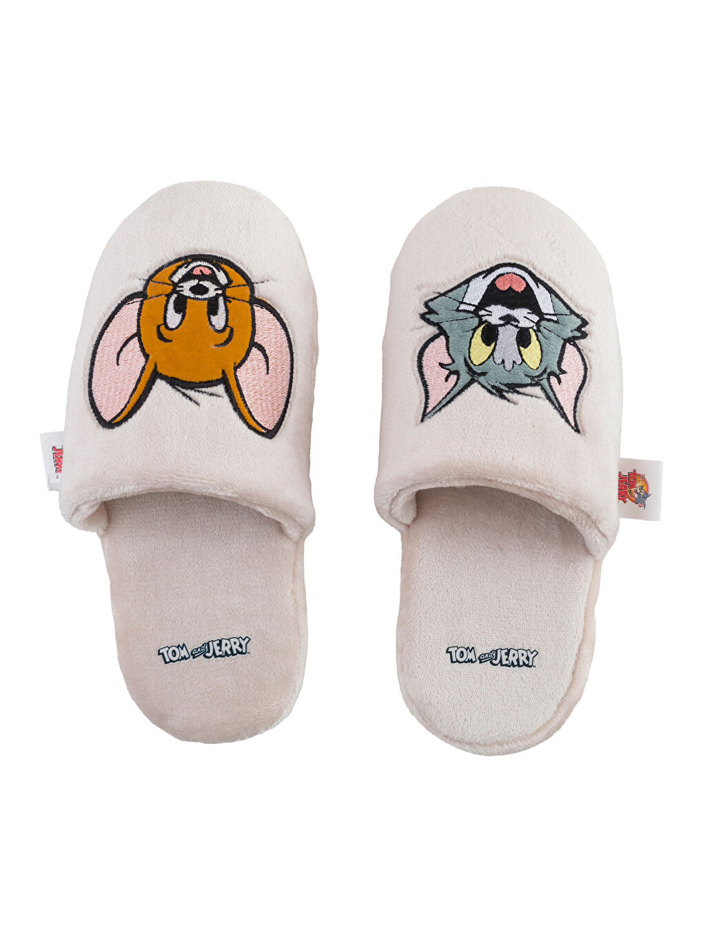 LCW HOME Tom and Jerry Printed Plush Women's Home Slippers -S4M619Z8-LRA
