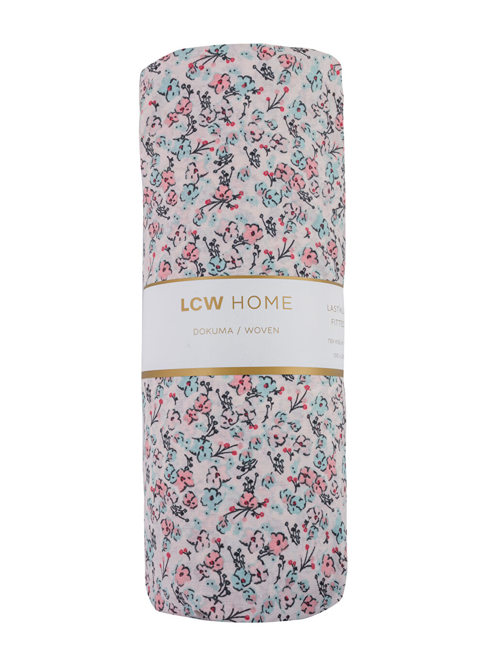 Floral Printed Single Fitted Sheet -S4MI20Z8-F9C