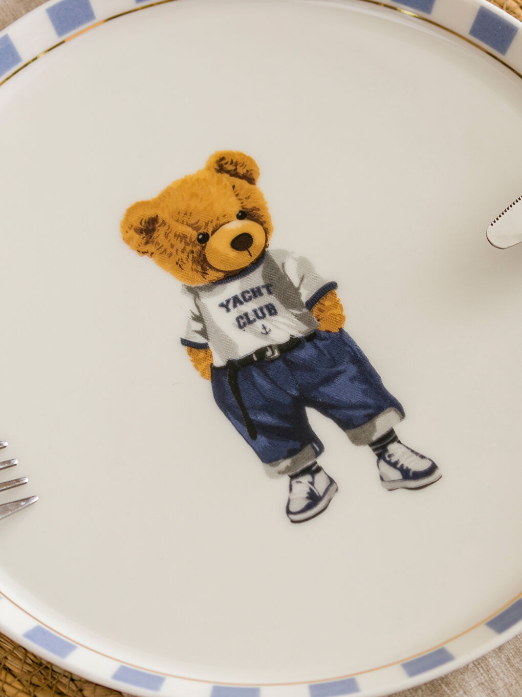 LCW HOME Karışık Baskılı Ayı Teddy Baskılı Porselen Pasta Tabağı 21 Cm - 2