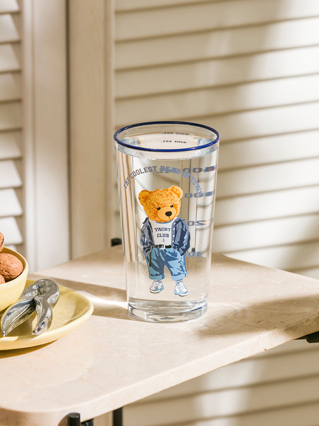 Teddy Bear Printed Glass 570 ml