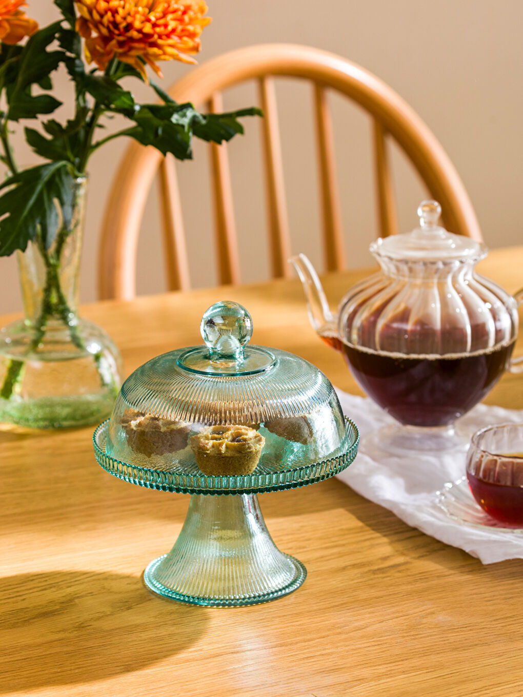 Glass Pedestal Cake Stand 17 cm -S4MY11Z8-GFS