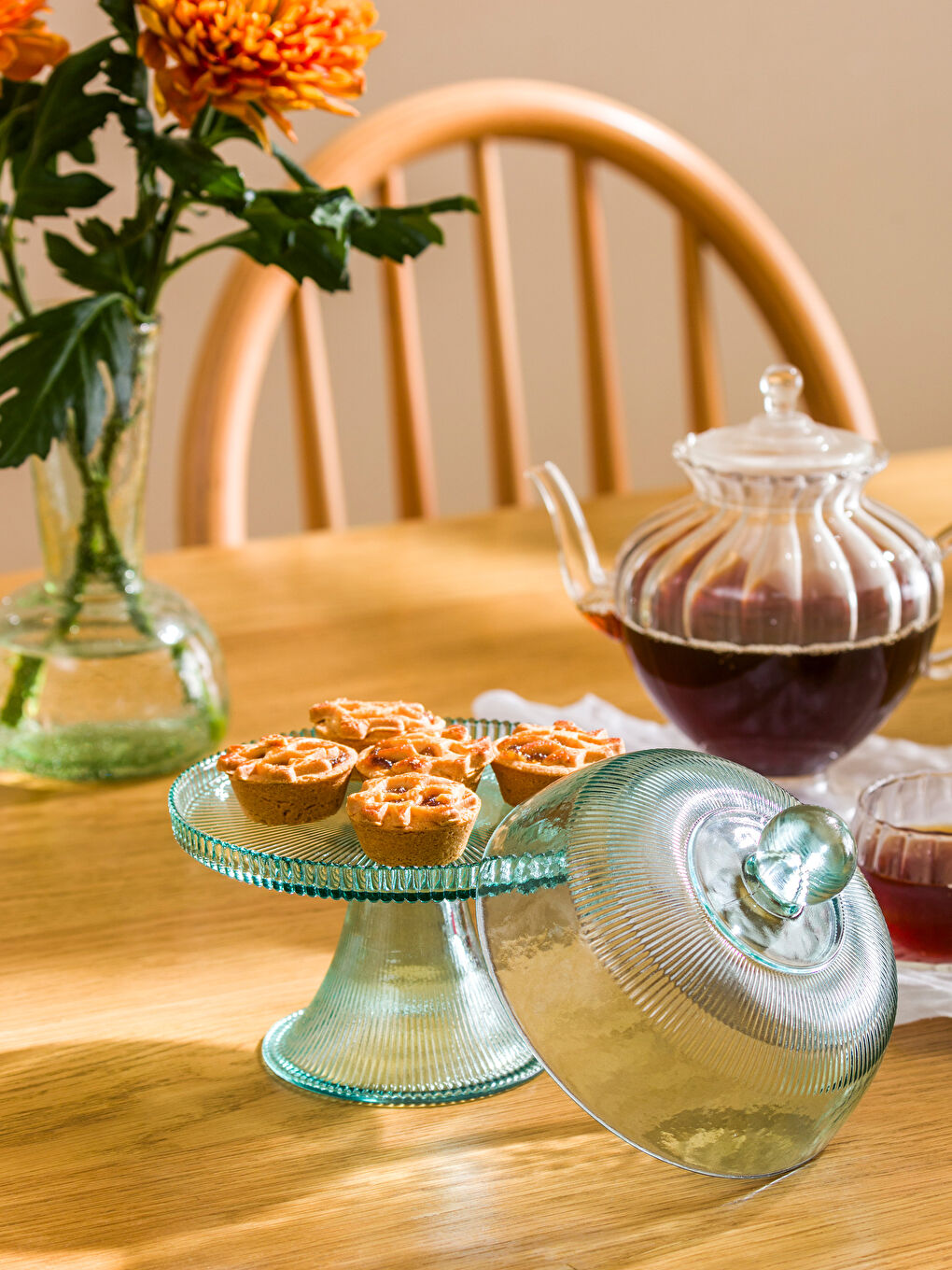 Glass Pedestal Cake Stand 17 cm -S4MY11Z8-GFS
