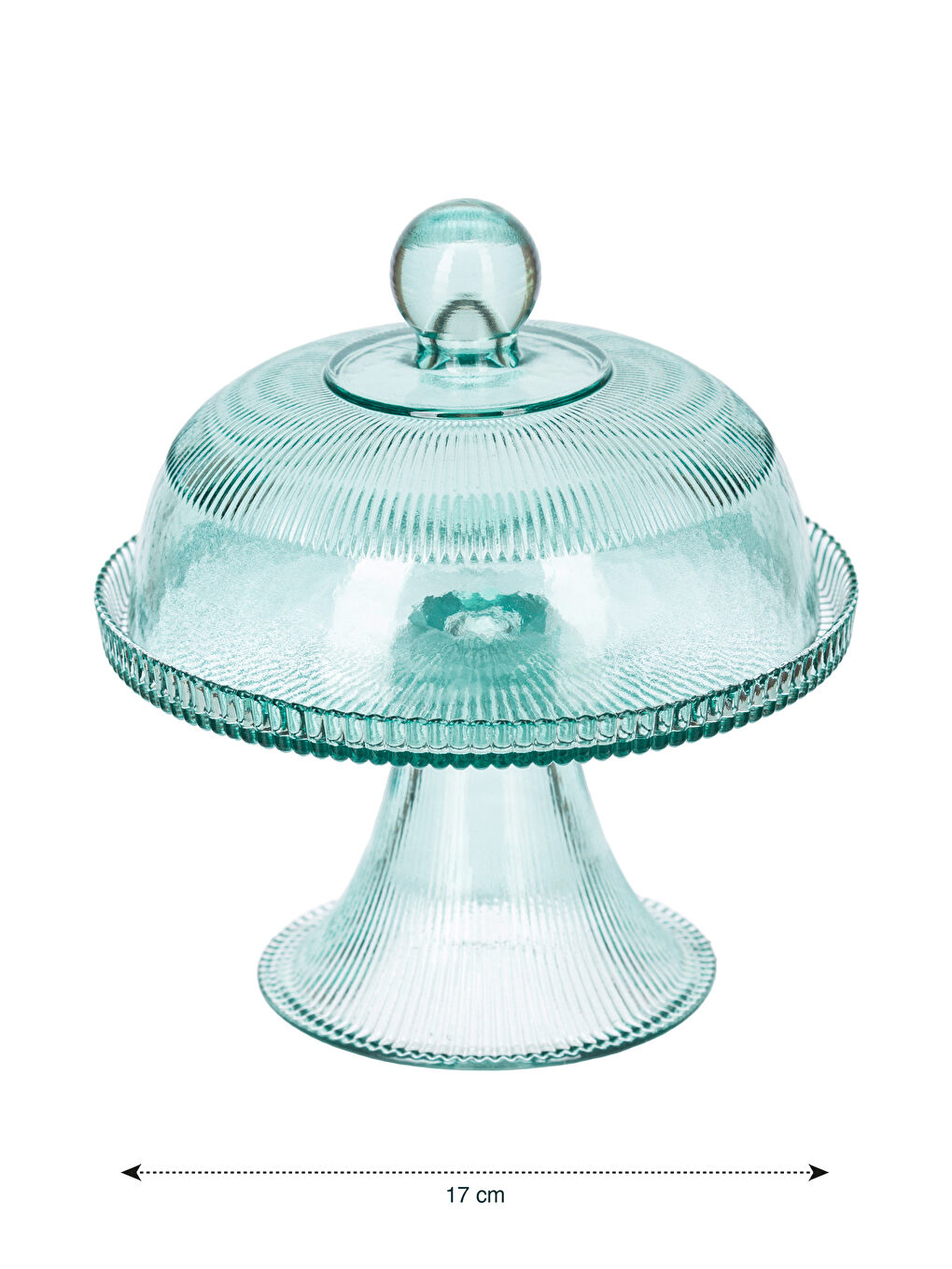 Glass Pedestal Cake Stand 17 cm -S4MY11Z8-GFS