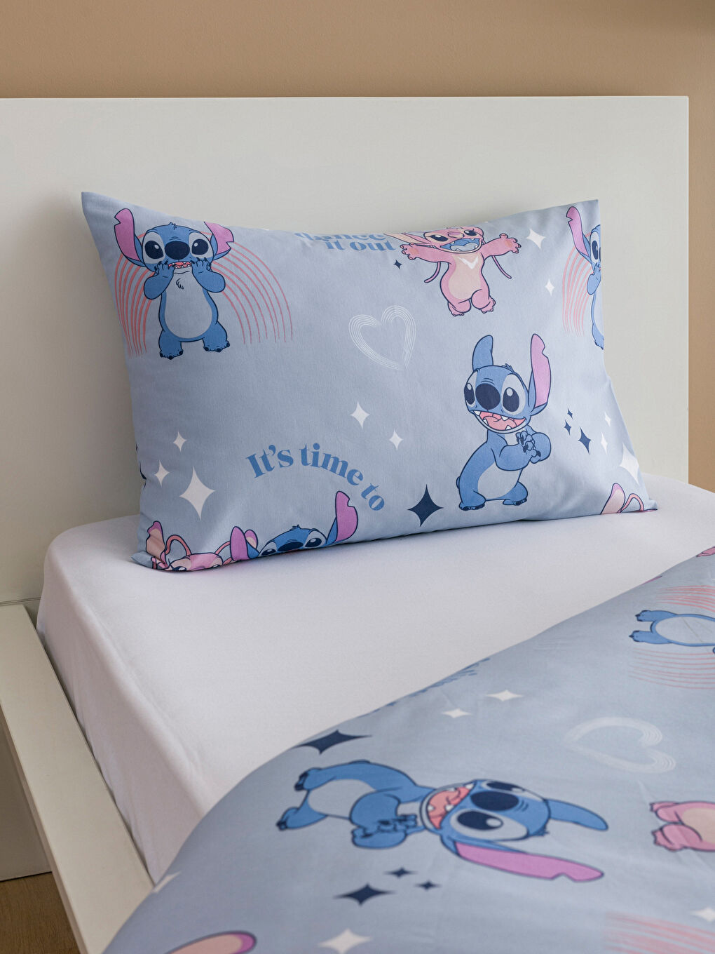 LCW HOME Açık Mavi Lilo ve Stitch Baskılı Çocuk Nevresim Seti - 2