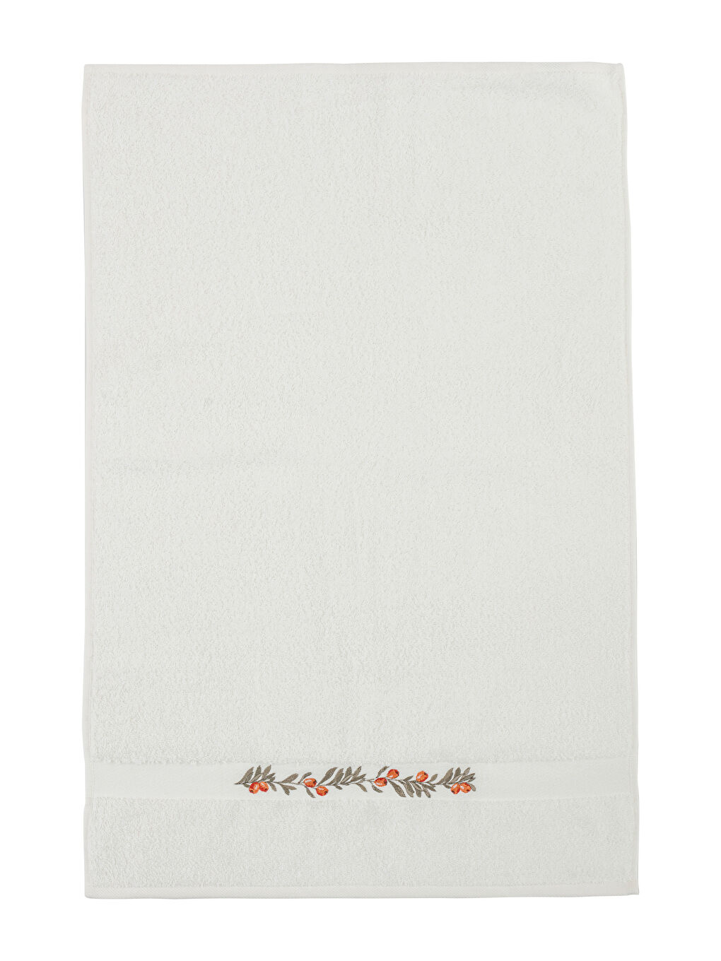 LCW HOME Ekru Çiçek Nakışlı Yüz Havlusu 50x80 cm - 4