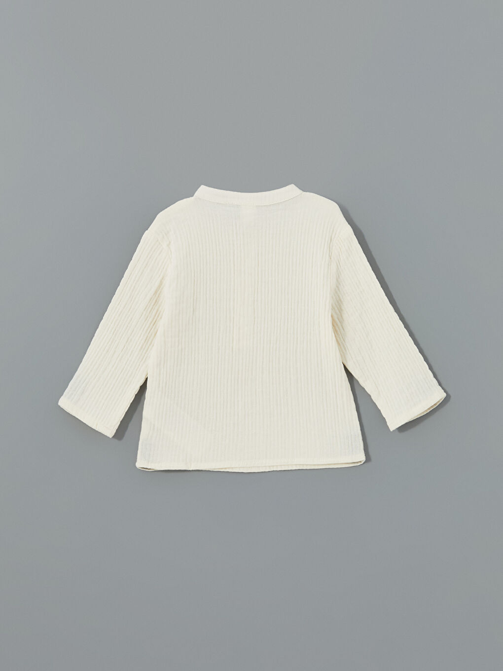 Ekru Hakim Yaka Erkek Bebek Gömlek-2