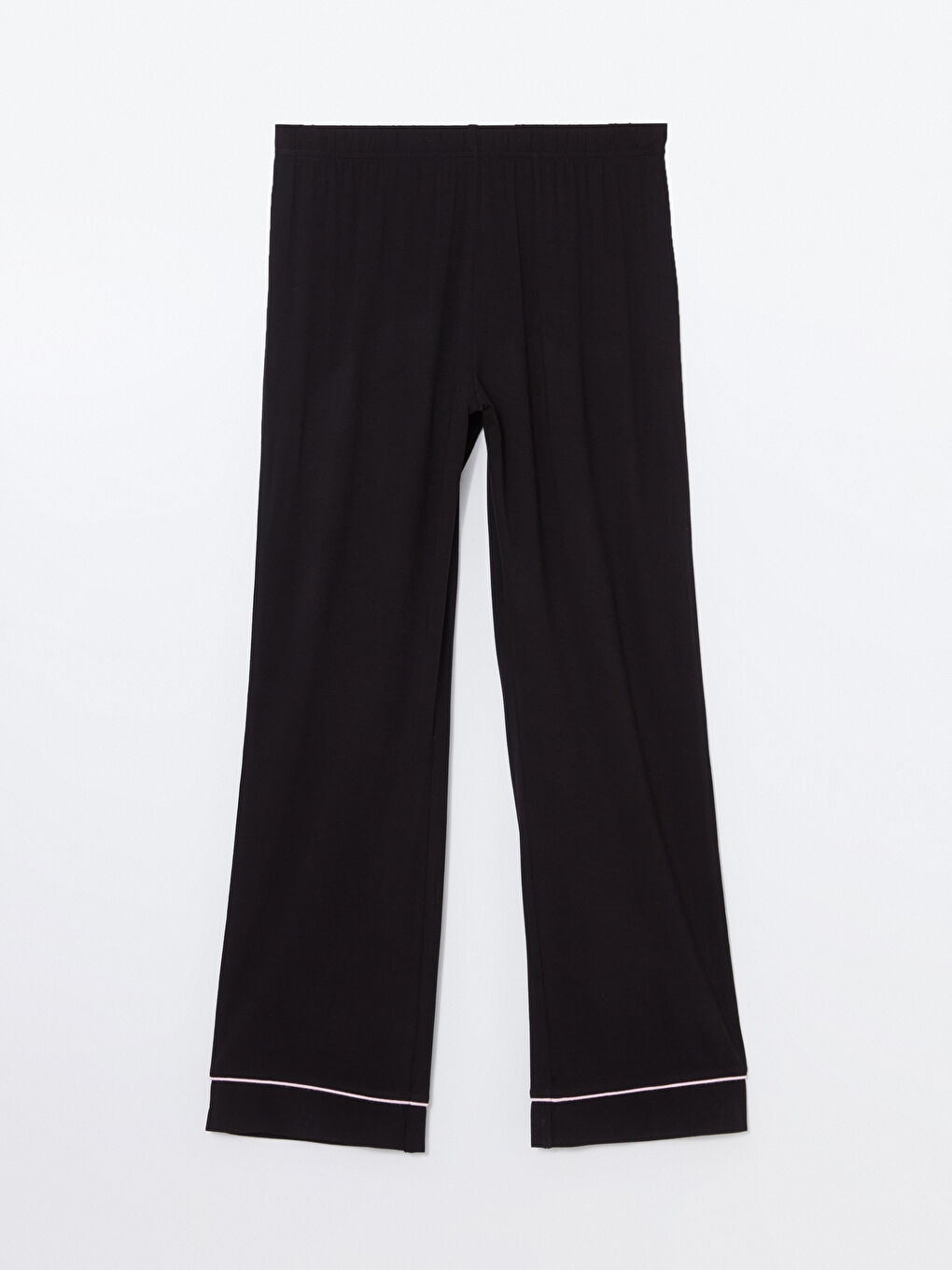 Siyah Beli Lastikli Kadın Pijama Altı