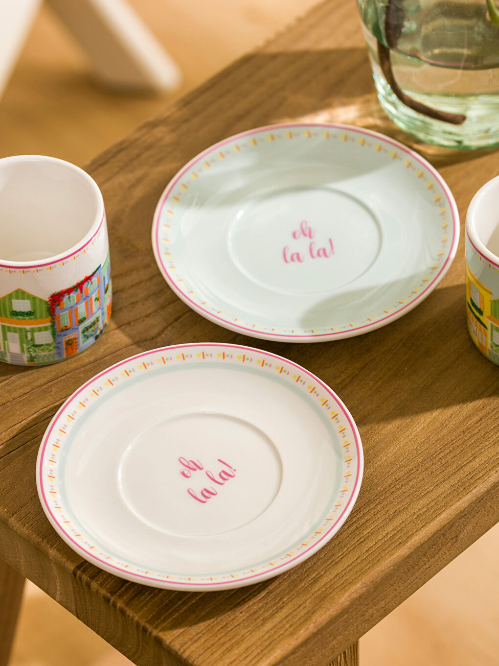 LCW HOME Štampani Set Šolja za Kafu od Porcelana za 2 Osobe 90 ml -S58624Z8-F9C