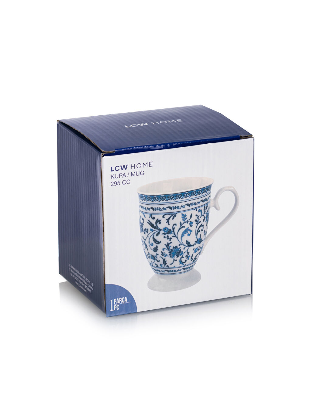 LCW HOME Lacivert Baskılı Porselen Kupa 295 ml - 3