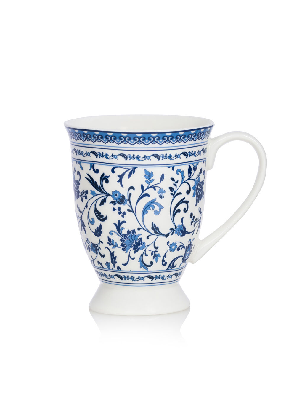 LCW HOME Lacivert Baskılı Porselen Kupa 295 ml - 4
