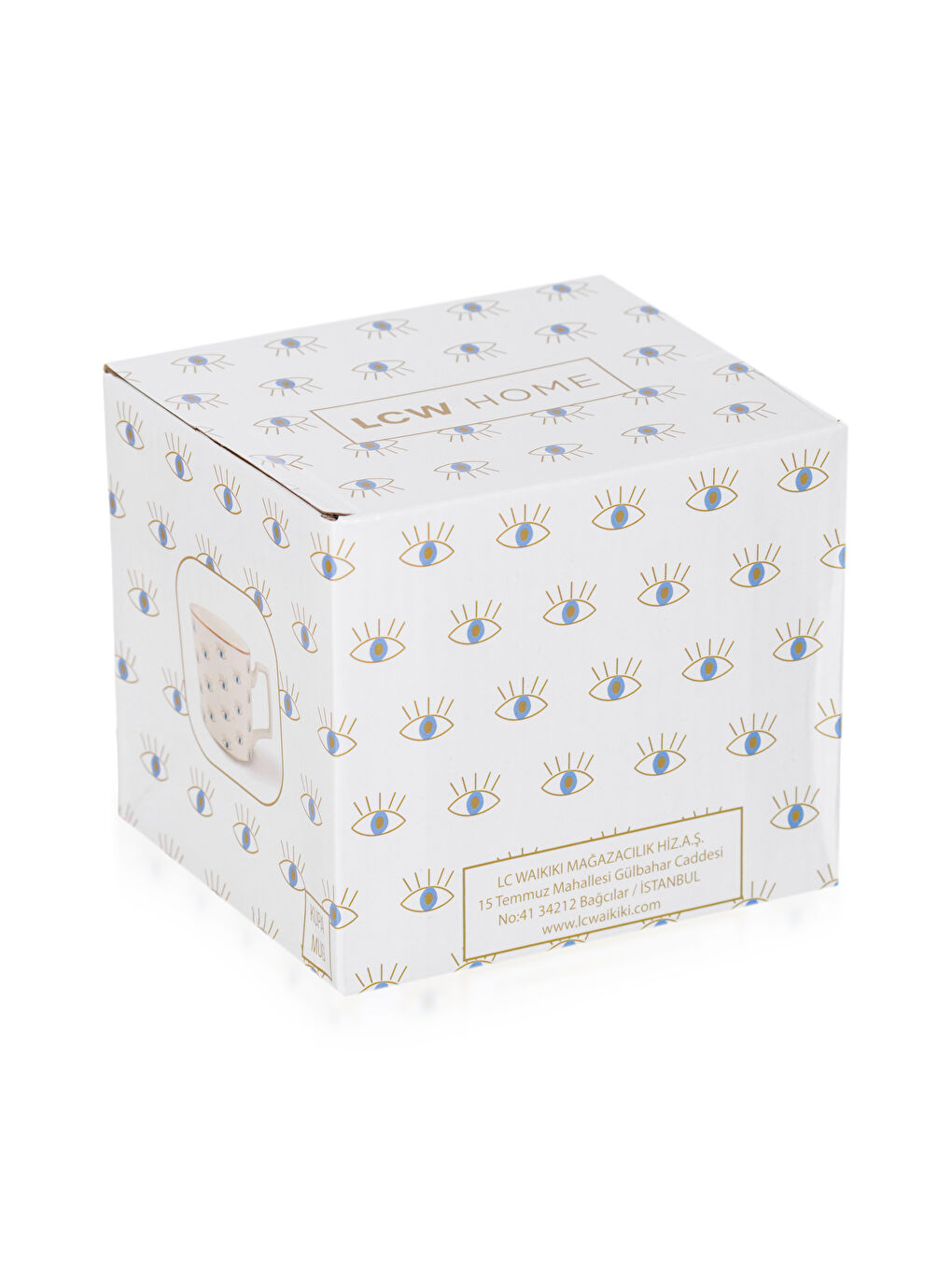 LCW HOME Karişik Göz Baskılı Porselen Kupa 360 ml - 3