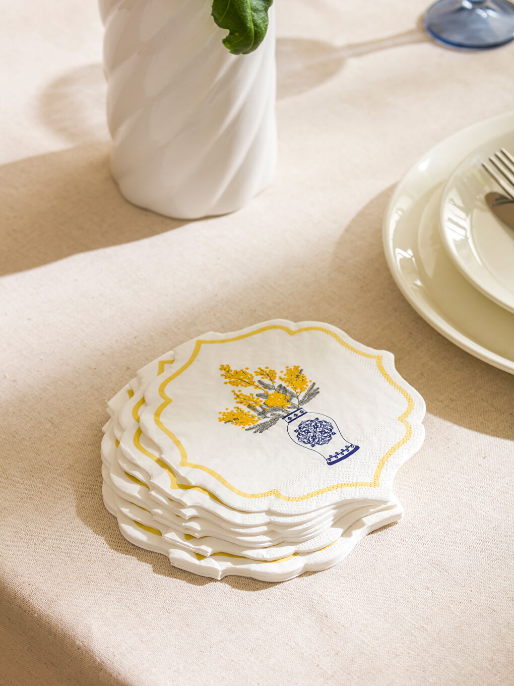 ყვავილოვანი ნაბეჭდი ქაღალდის ხელსახოცი 20 შეკვრა-1