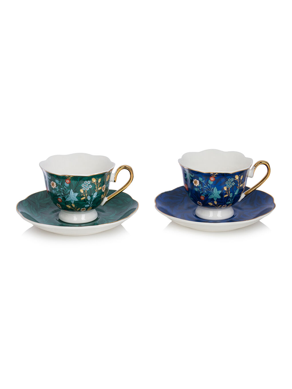 Printed 2-Person Porcelain Coffee Cup Set -S5AF14Z8-LSJ