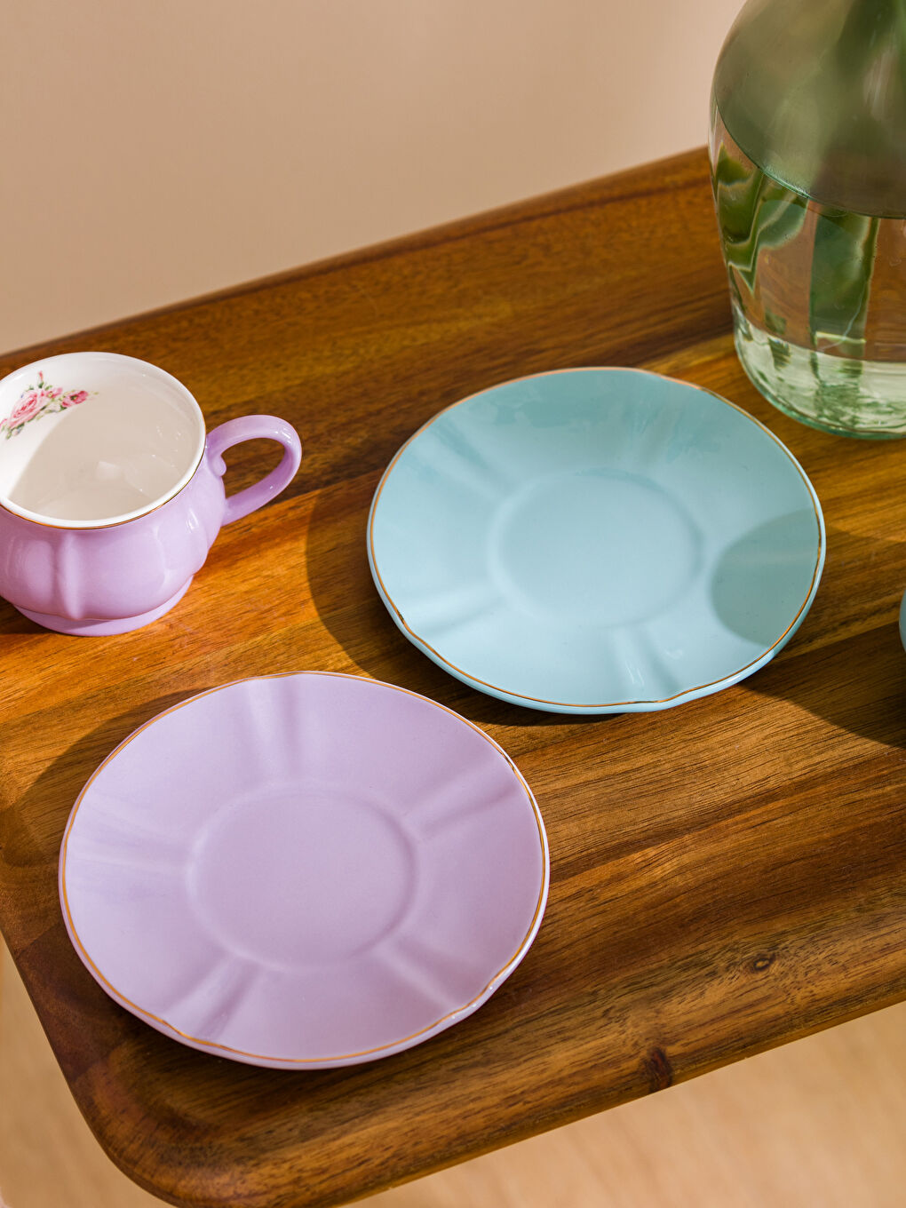 Floral Porcelain 2-Person Coffee Cup Set 90 ml -S5AO93Z8-LSC