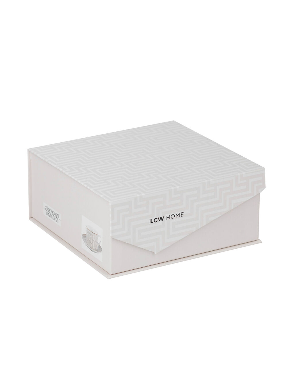 Bej Çizgi Desenli Porselen Çay Fincanı 220 ml-3