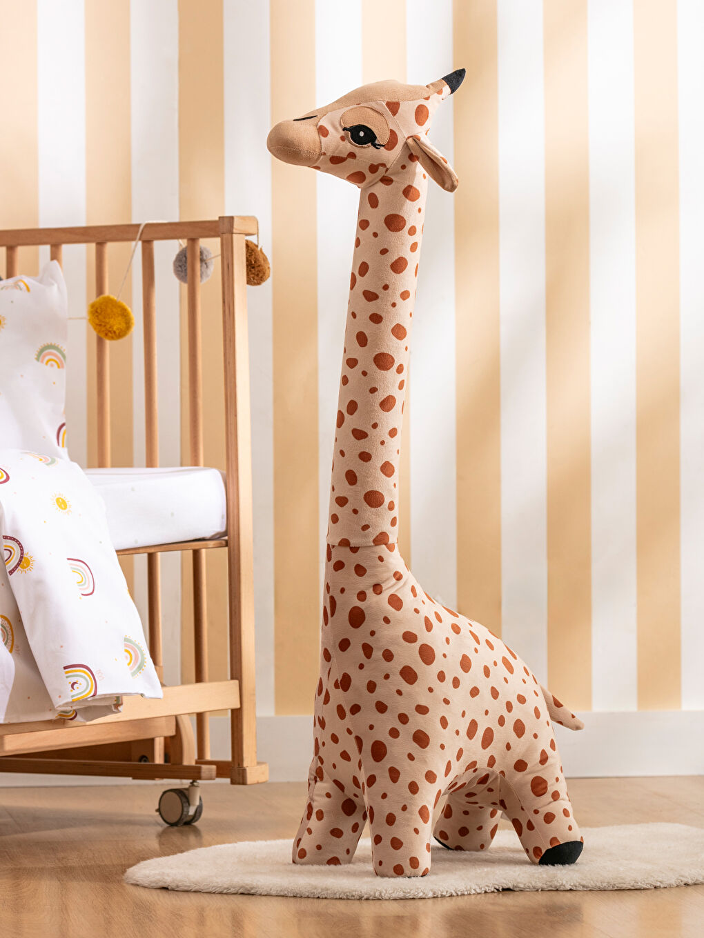 LCW ACCESSORIES Karışık Zürafa Figürlü Dolgulu Pelüş Bebek Kırlent 100 Cm