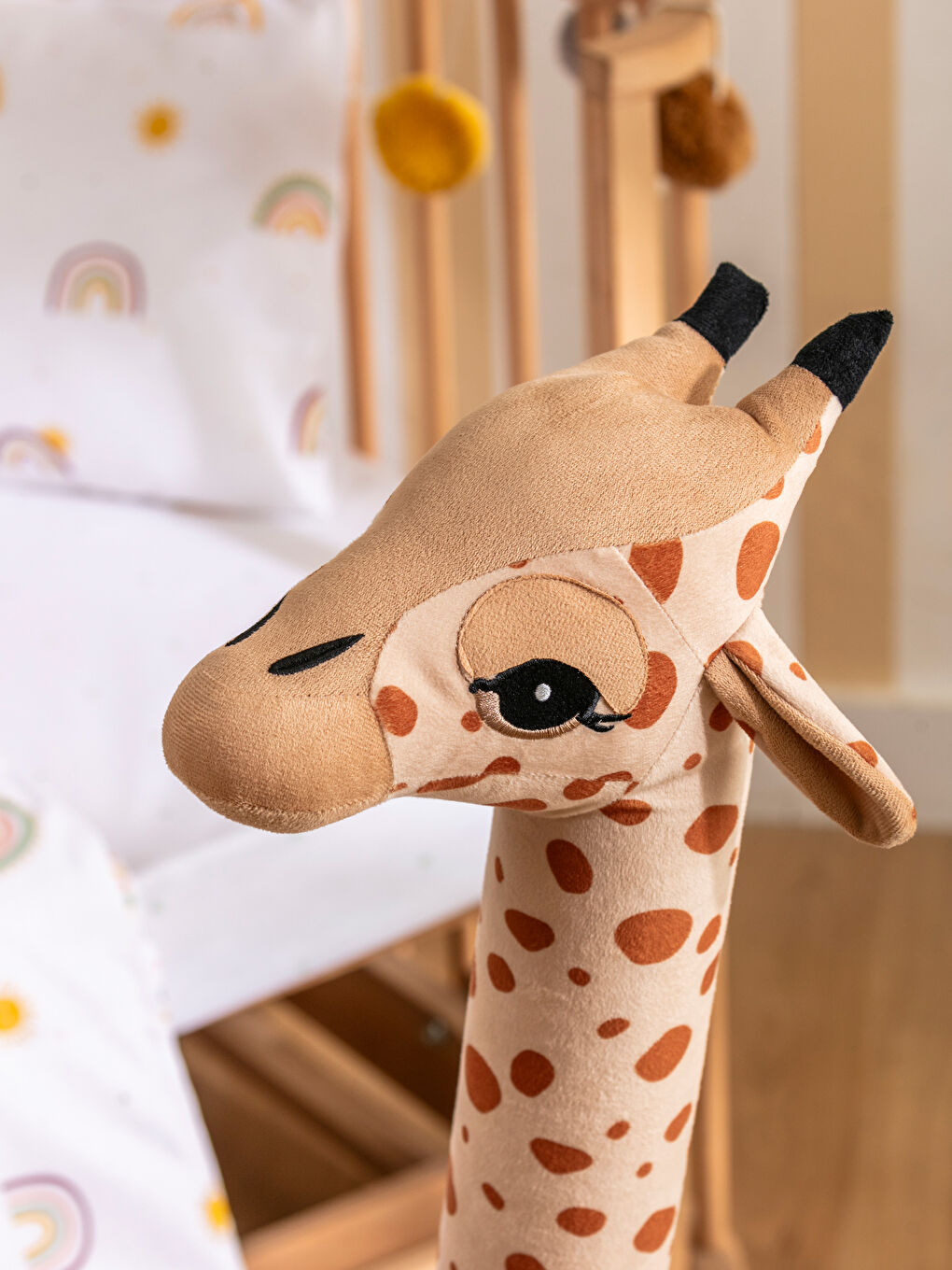 LCW ACCESSORIES Karışık Zürafa Figürlü Dolgulu Pelüş Bebek Kırlent 100 Cm - 2