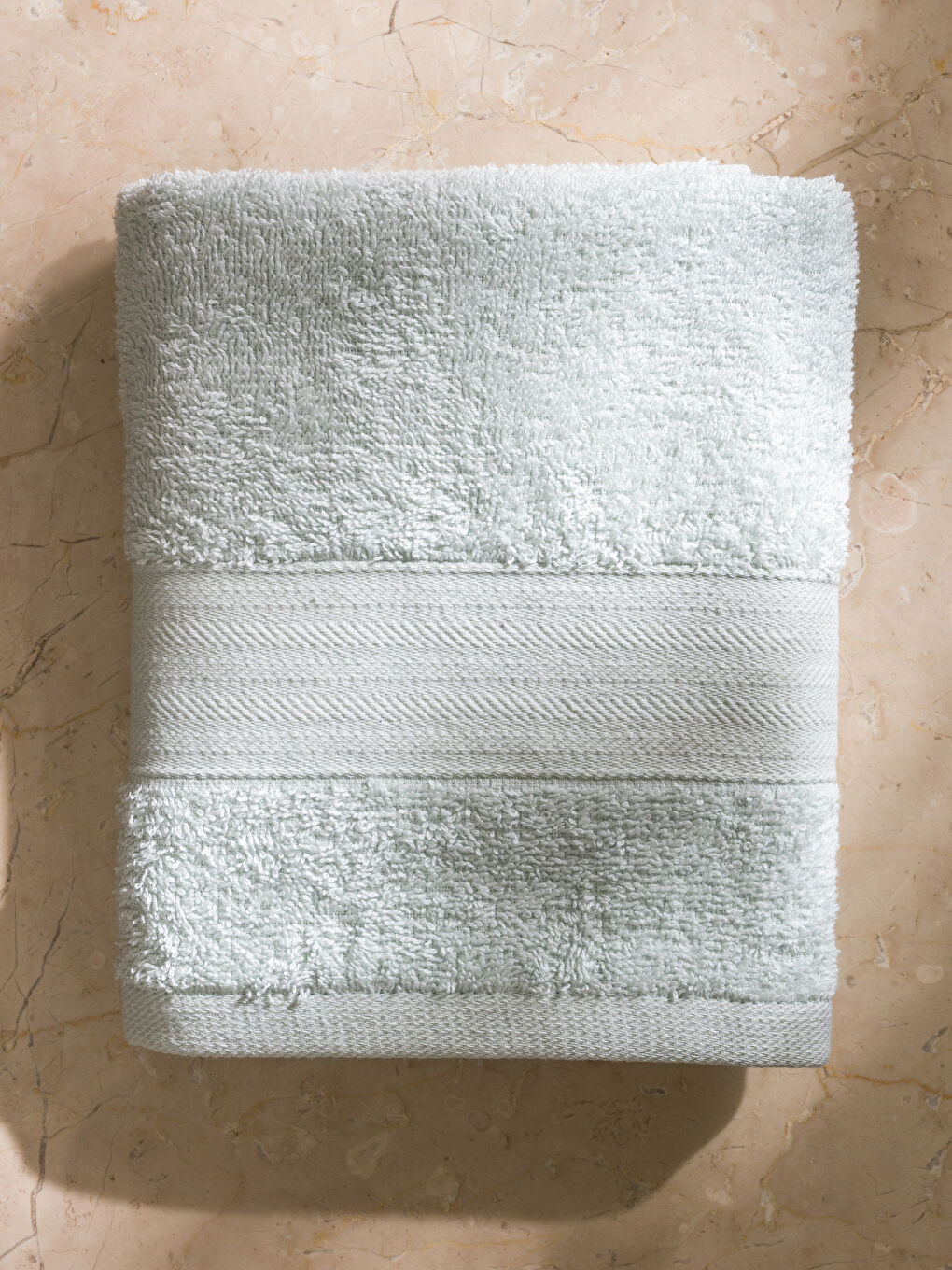 Striped Embroidered Cotton Face Towel 50x80 cm -S5BD74Z8-UDV