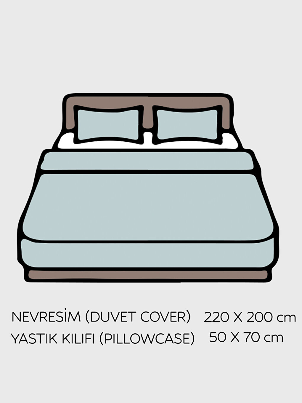 LCW HOME Patterned Double Duvet Cover Set -S5BJ40Z8-LQJ