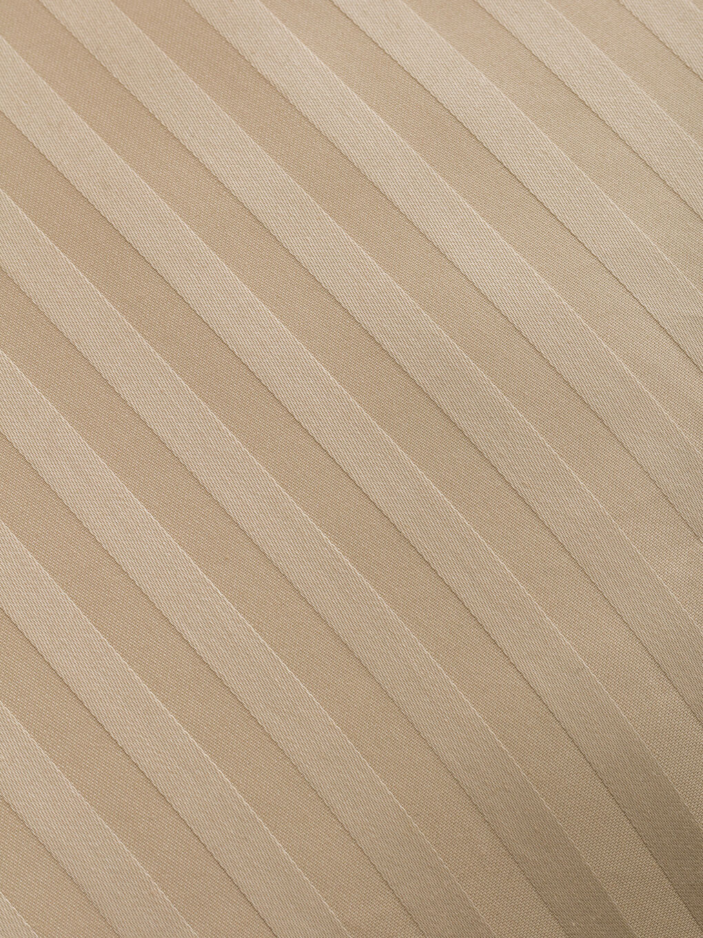 Bej Çizgi Desenli Pamuk Saten Çift Kişilik Nevresim Seti-5