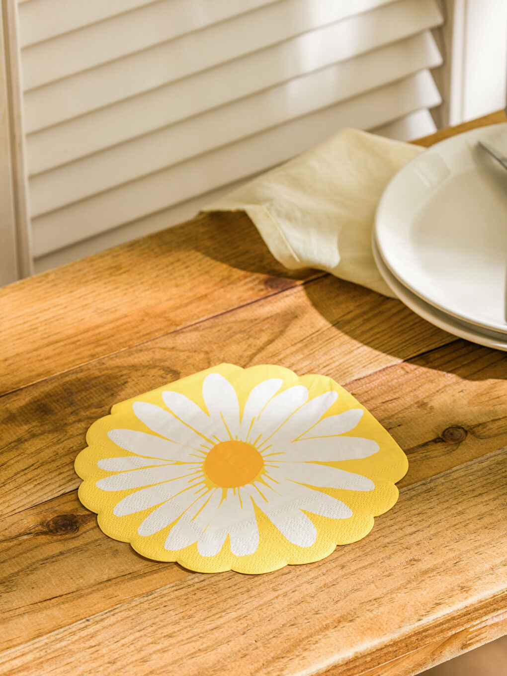 LCW HOME Sari Çiçek Baskılı Kağıt Peçete 20'li