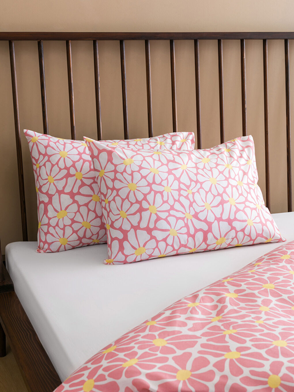 Floral Patterned Double Duvet Cover Set -S5BQ14Z8-F9C