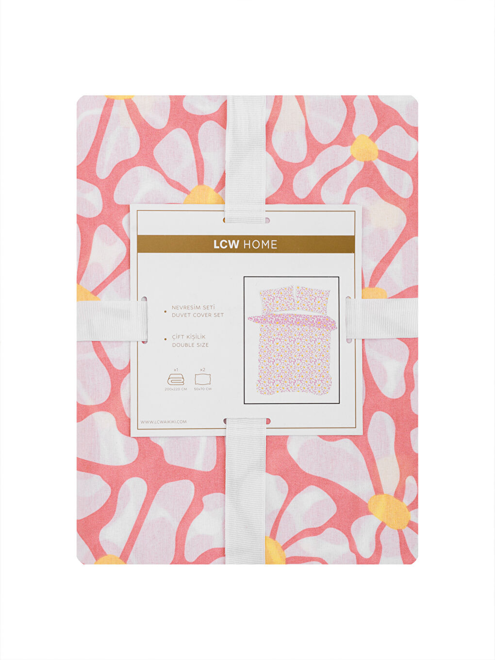 Floral Patterned Double Duvet Cover Set -S5BQ14Z8-F9C