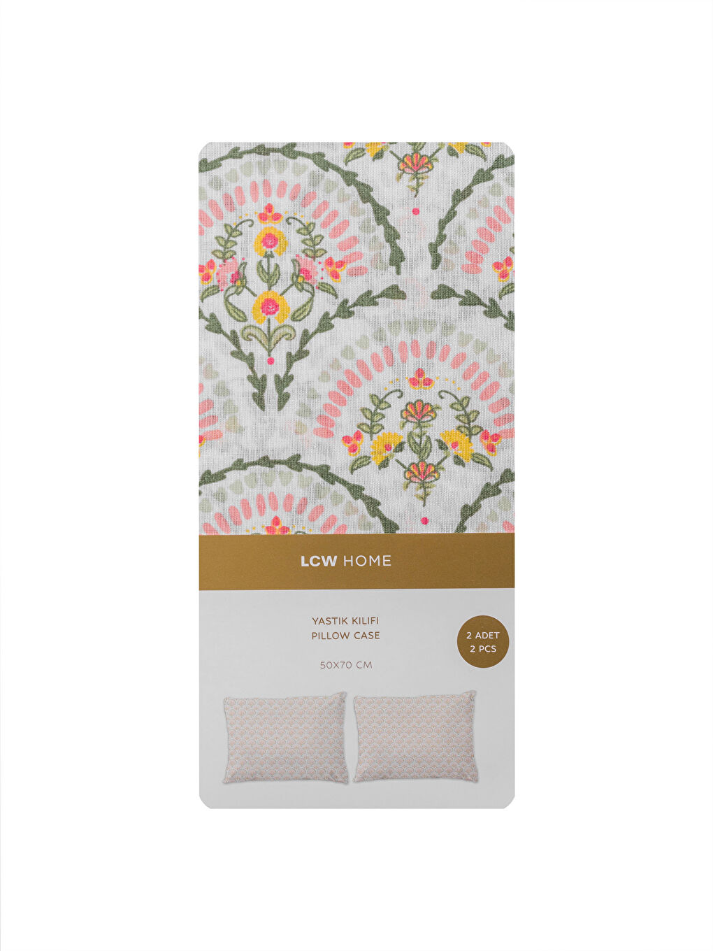 LCW HOME Karişik Baskılı Yastık Kılıfı 2'li 50x70 cm - 4