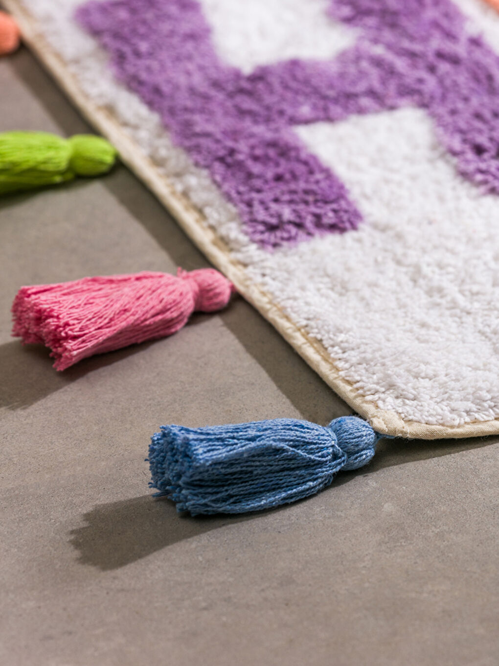 Tasseled Bath Mat 50x70 Cm -S5BT53Z8-F9C
